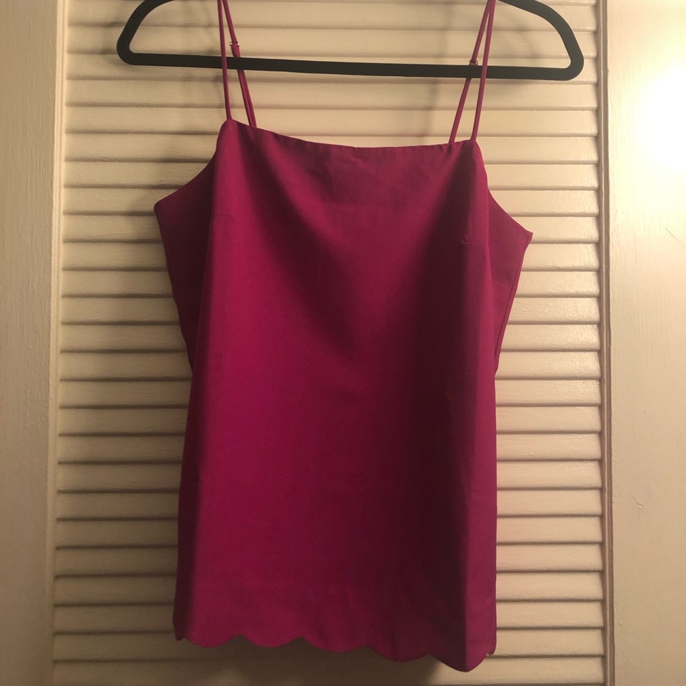 J Crew Factory - Scallop Hem Cami Top